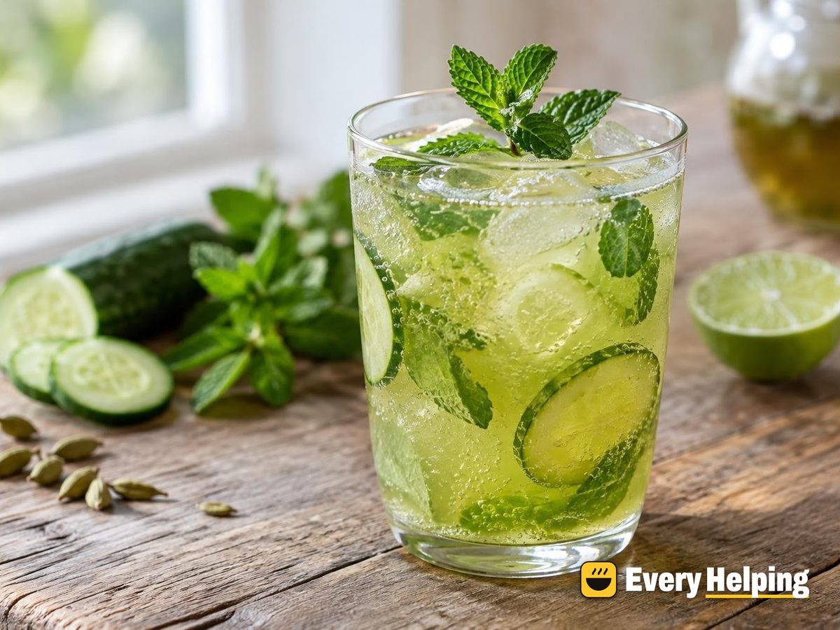 Cardamom Cucumber Mint Green Tea Spritz