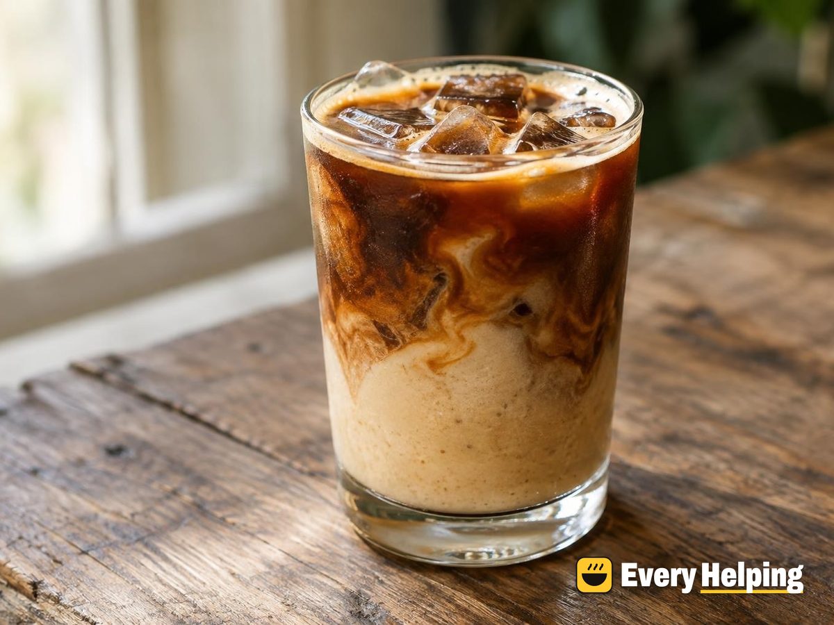 Date-Sweetened Cardamom Coconut Cream Americano