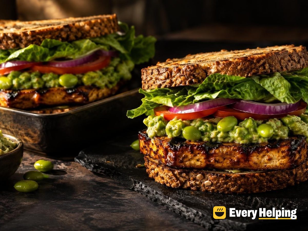 Smoky Maple Grilled Tofu Steak Burgers