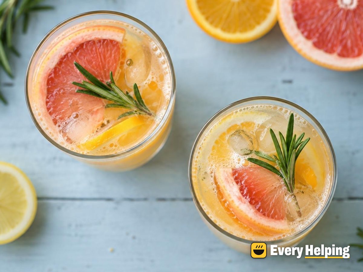 Grapefruit Rosemary Honey Citrus Cooler