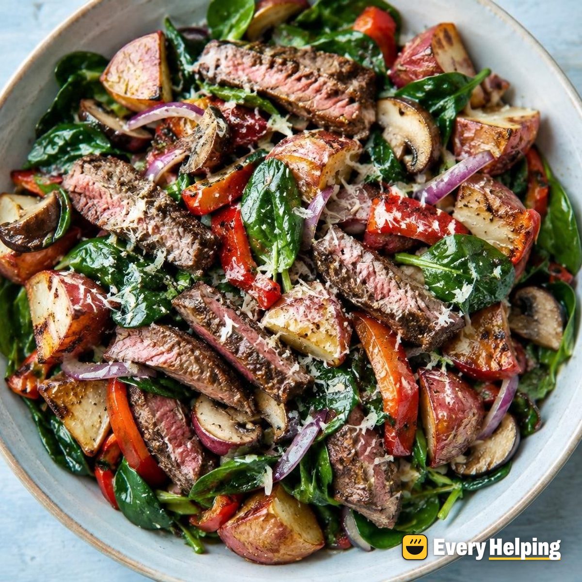 Balsamic Flank Steak Chopped Salad with Potatoes