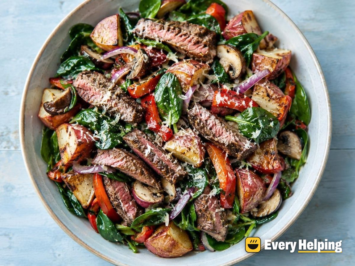 Balsamic Flank Steak Chopped Salad with Potatoes