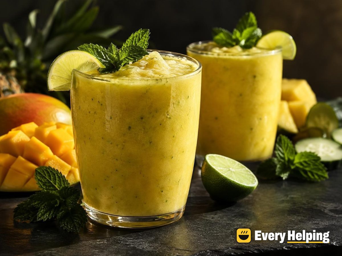 Mango Pineapple Mint Lime Soy Protein Cooler