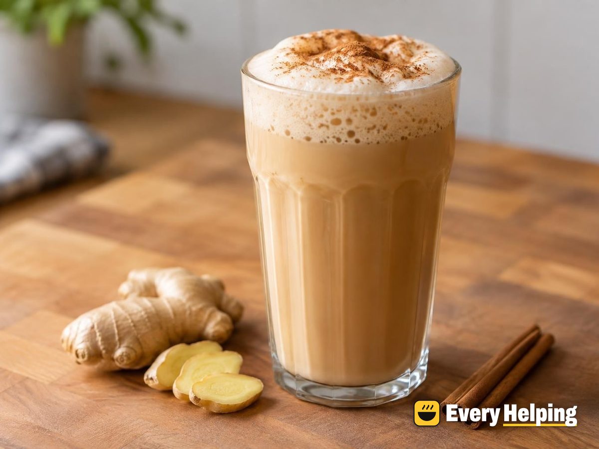 Maple Ginger Soy Chai with Cinnamon Foam