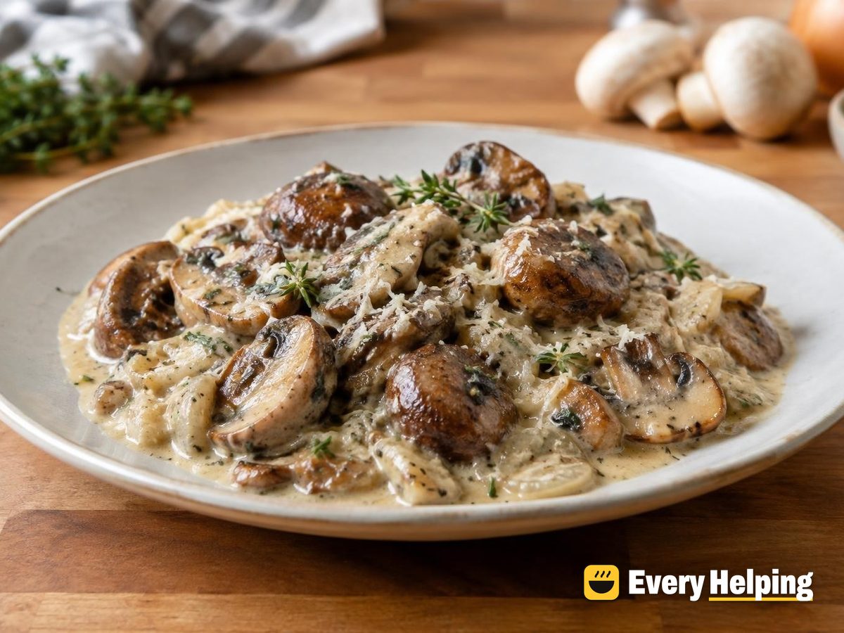 Browned Mushroom Parmesan Pan Sauce