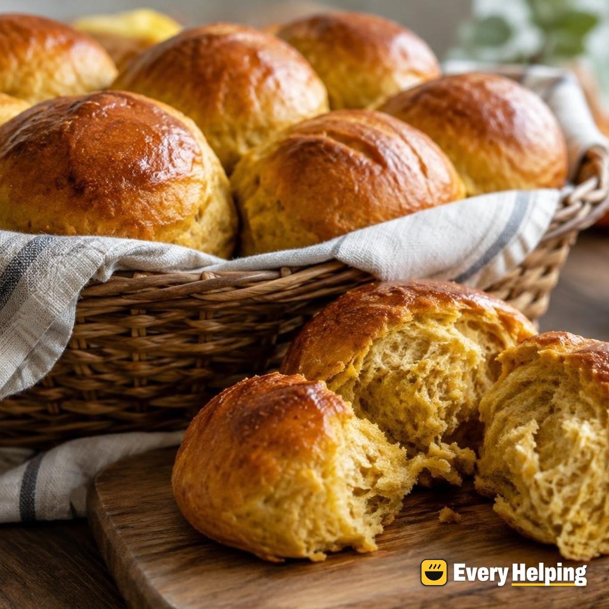Sourdough Pumpkin Maple Dinner Rolls