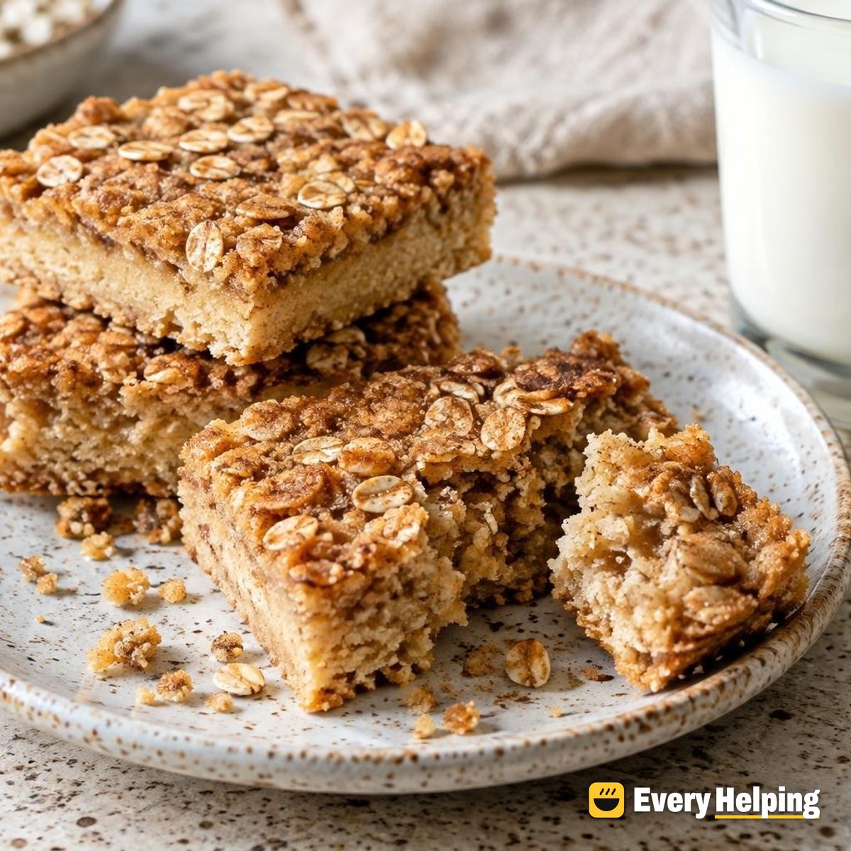 Toasted Oat Brown Sugar Shortbread Bars