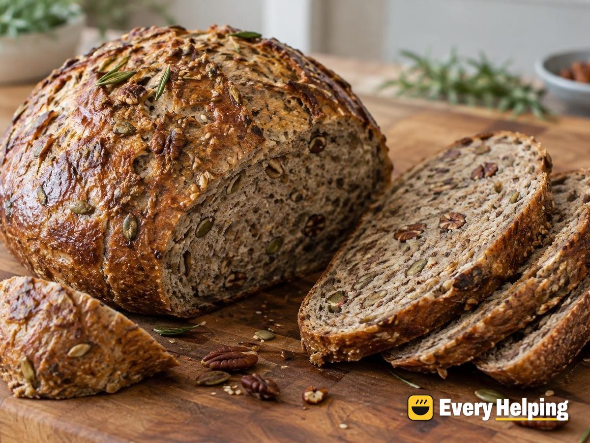 Rosemary Pecan Rye Sourdough Boule