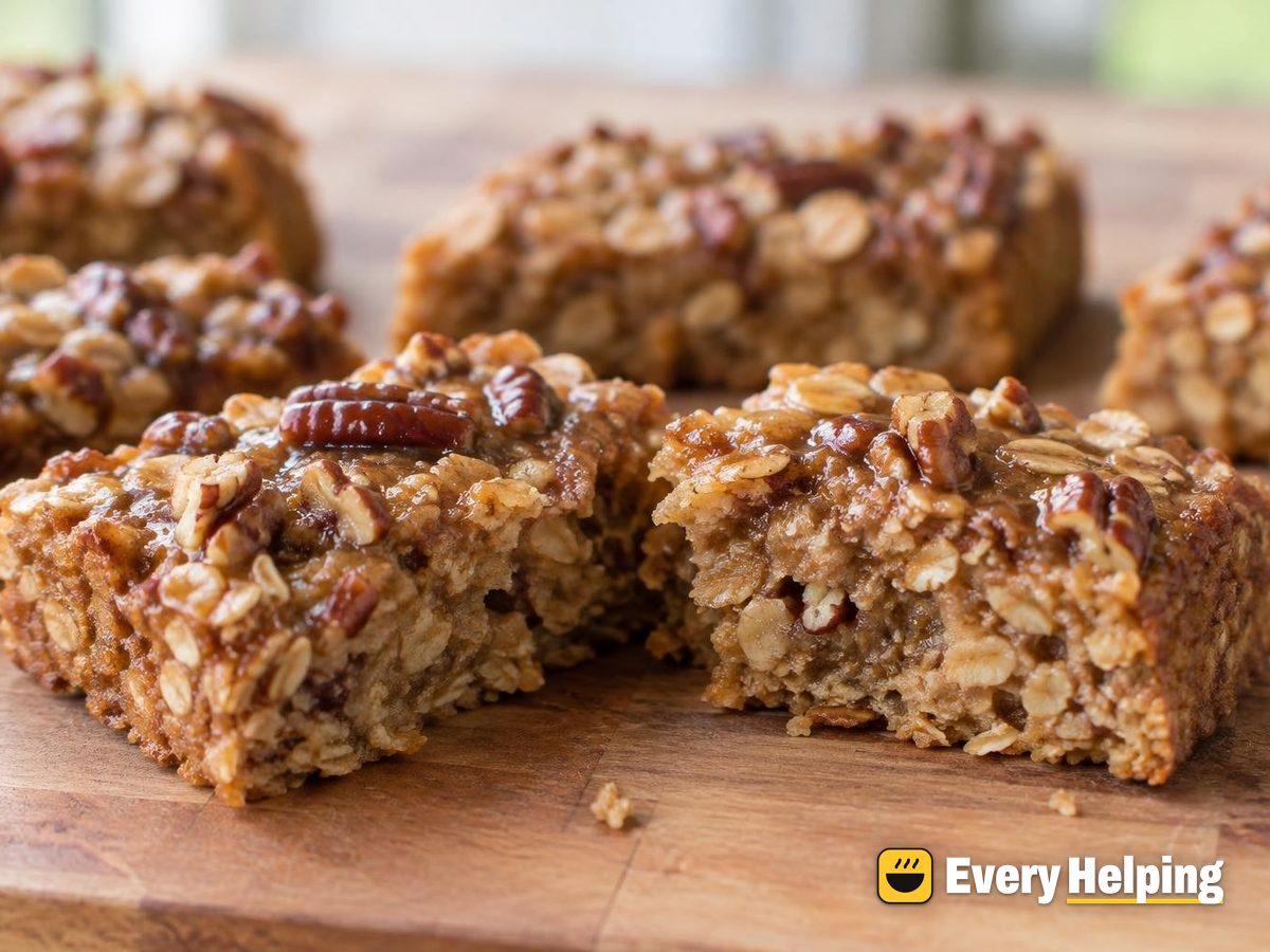 Maple Pecan Almond Butter Oat Bars