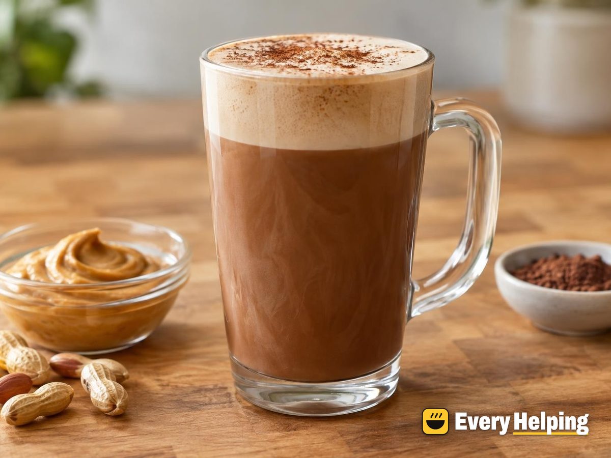 Peanut Butter Cocoa Soy Mocha Latte