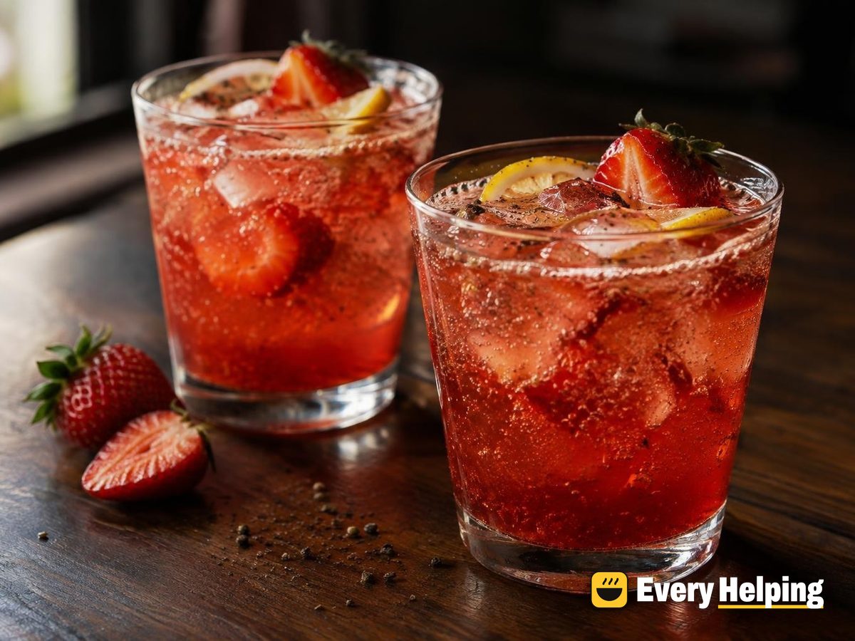 Strawberry Balsamic Black Pepper Spritz