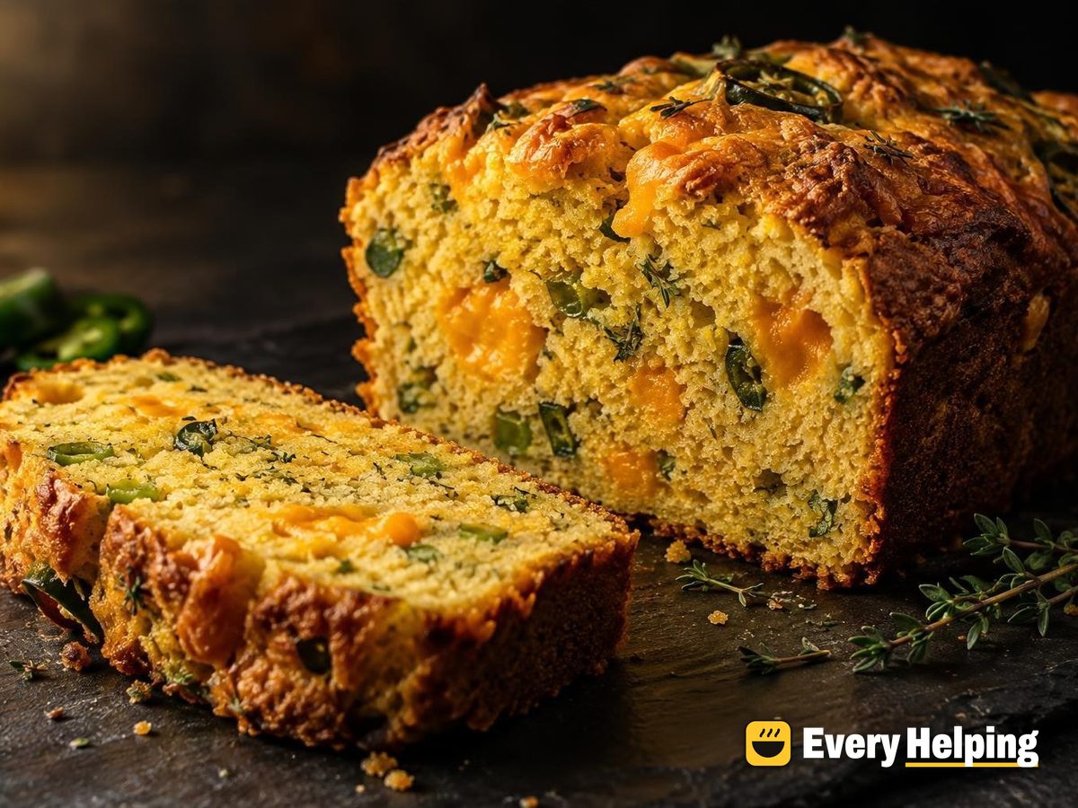 Cheddar Cornmeal Loaf with Thyme and Jalapeño