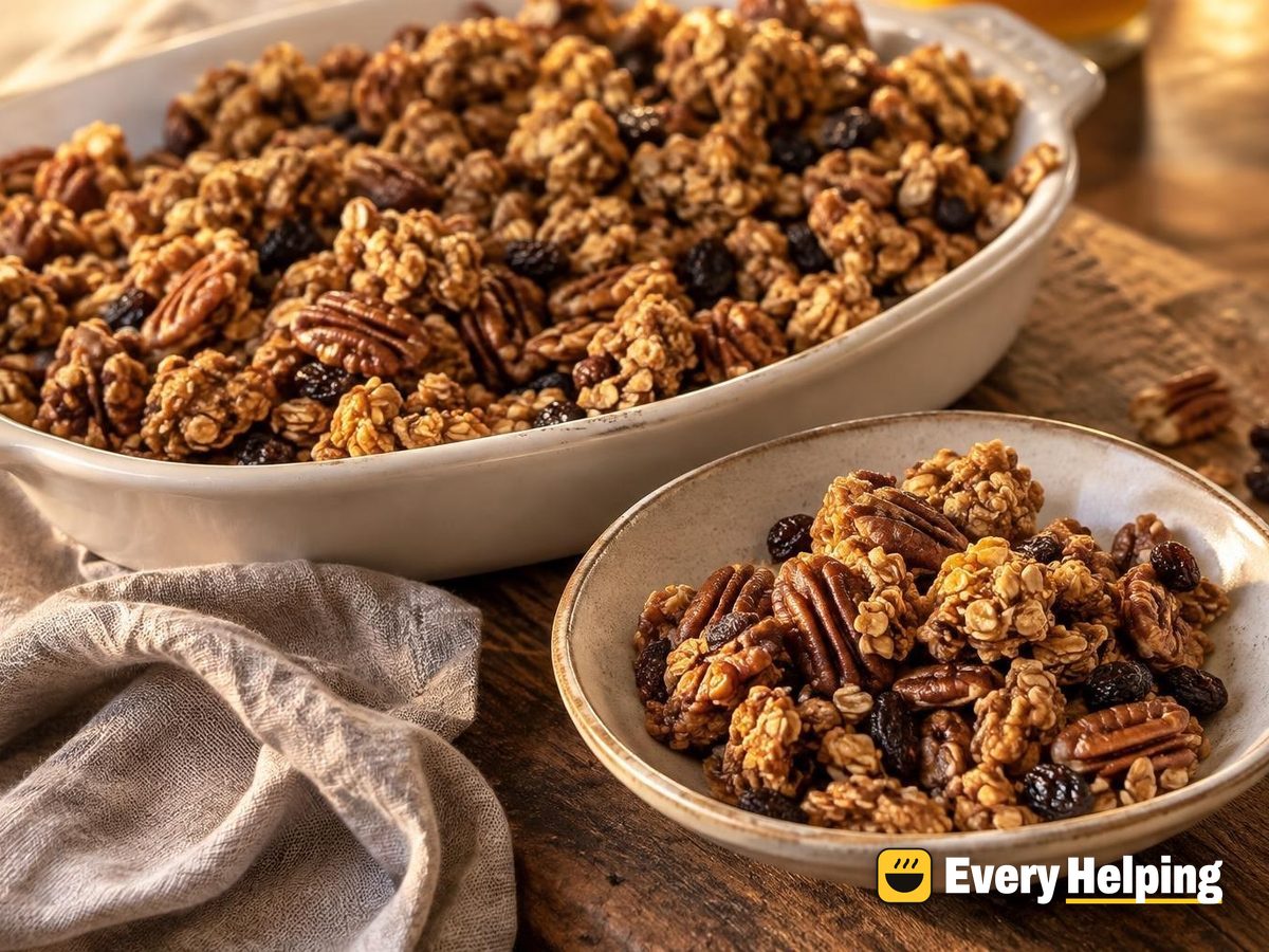 Brown Butter Maple Pecan Cluster Granola