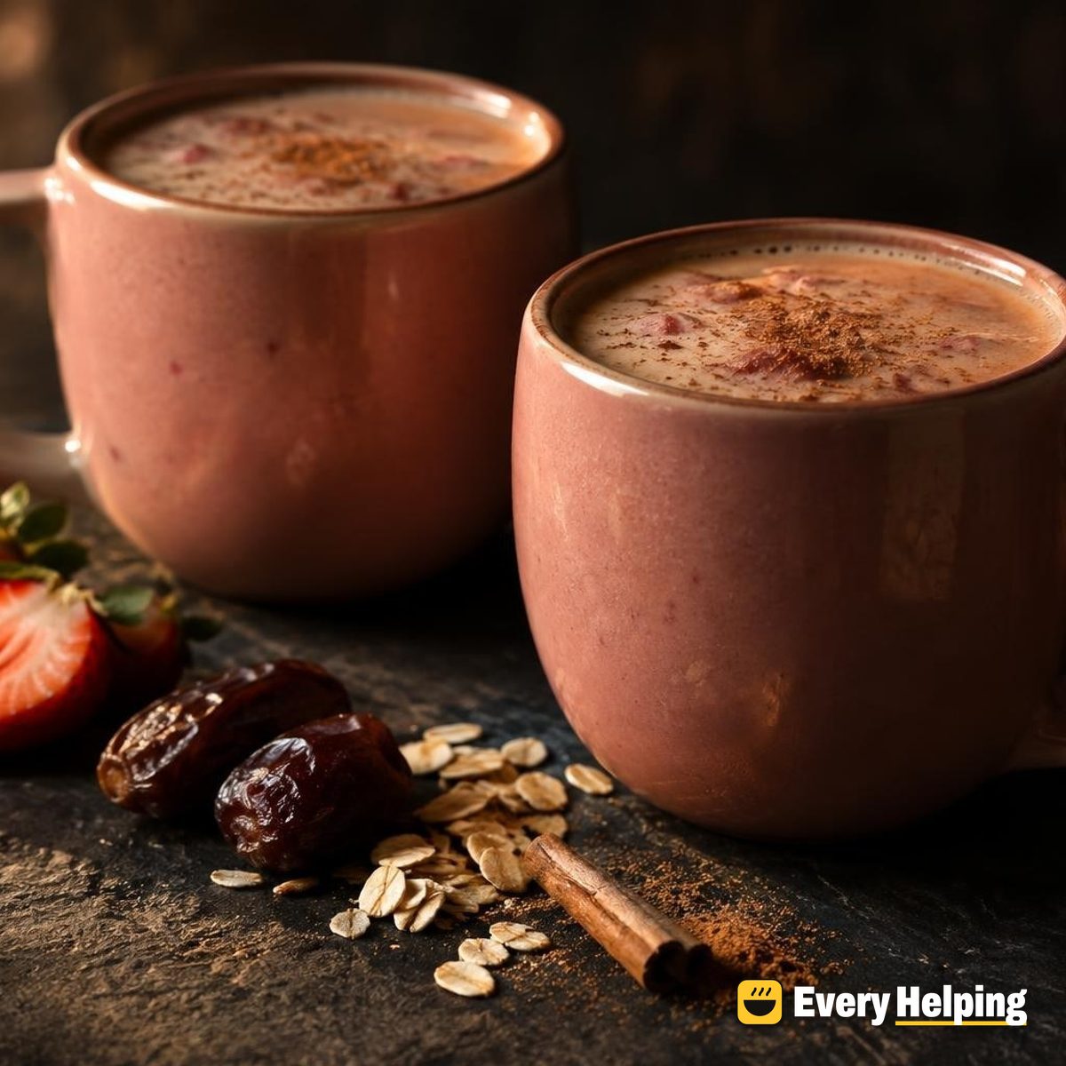 Strawberry Date Cinnamon Black Tea Latte
