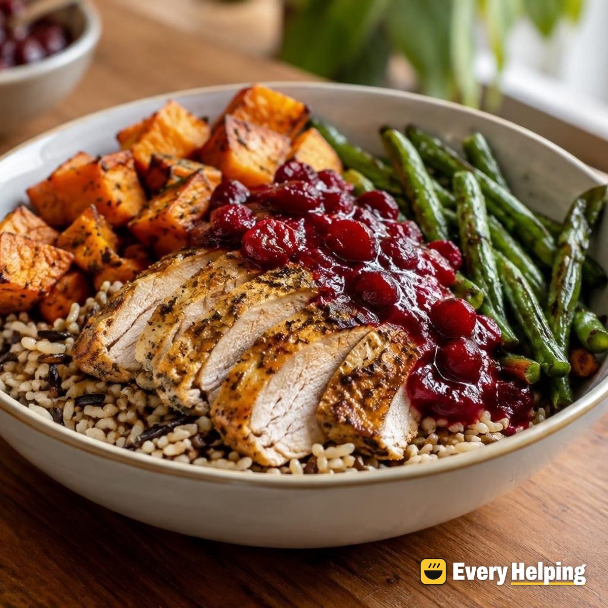 Roast Turkey Thanksgiving Harvest Bowls