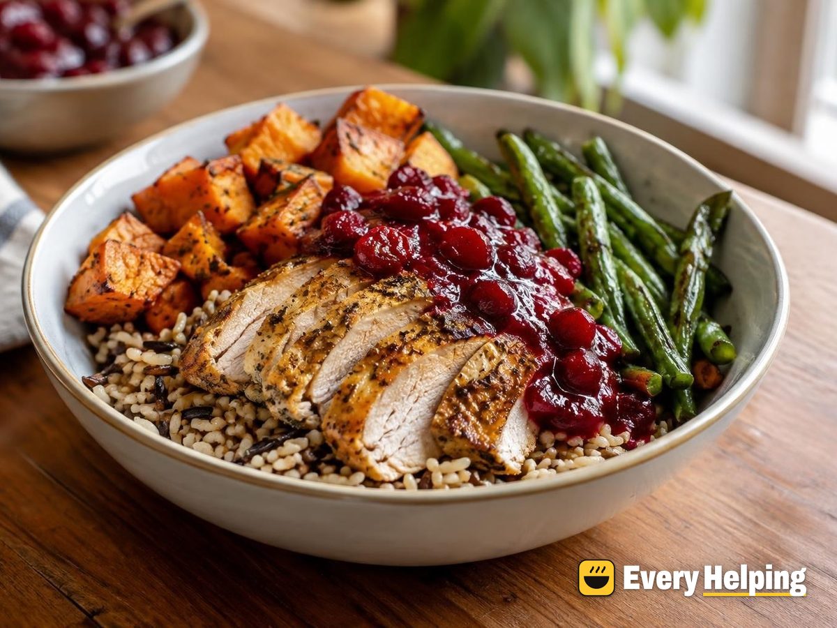 Roast Turkey Thanksgiving Harvest Bowls