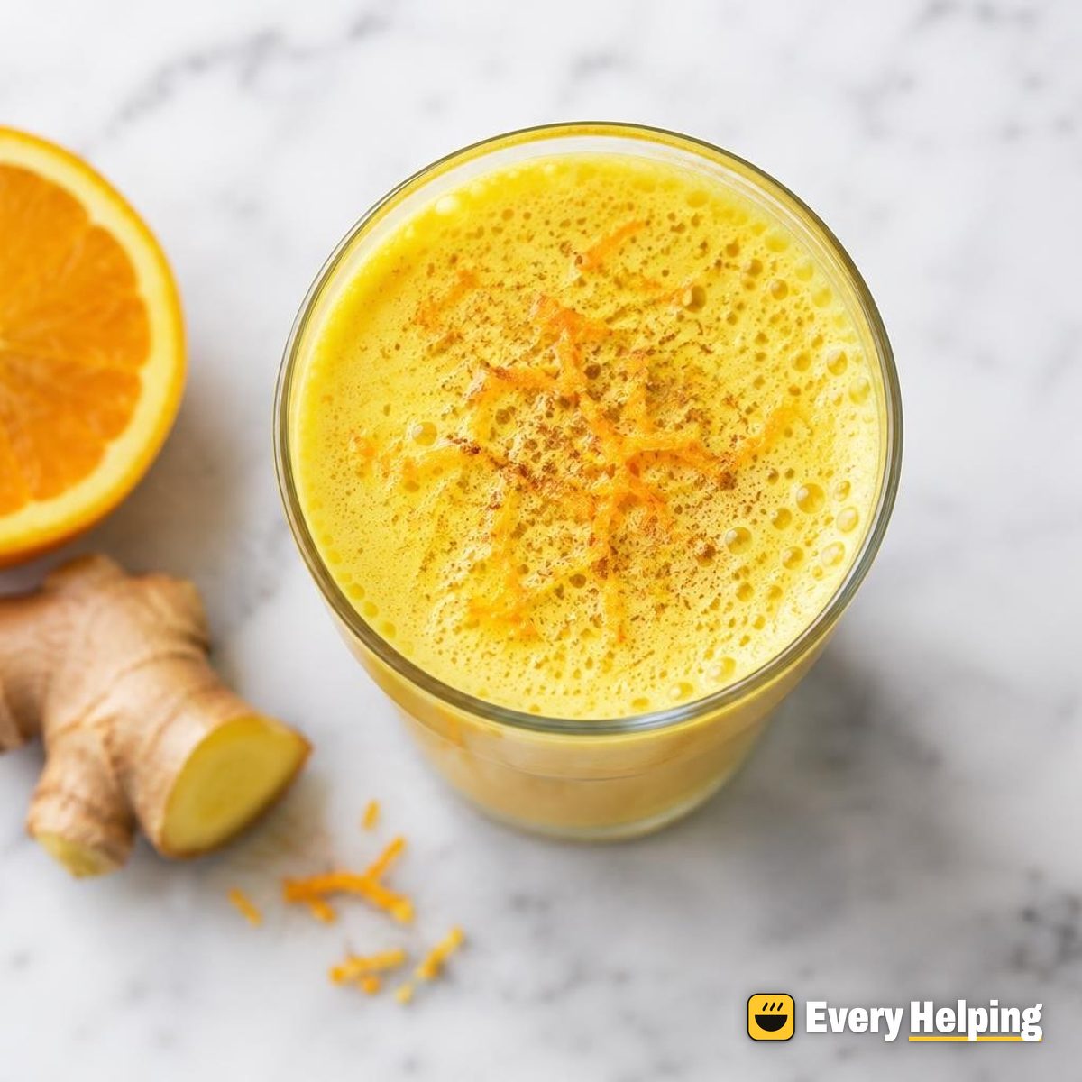 Vanilla Honey Golden Milk with Orange Zest