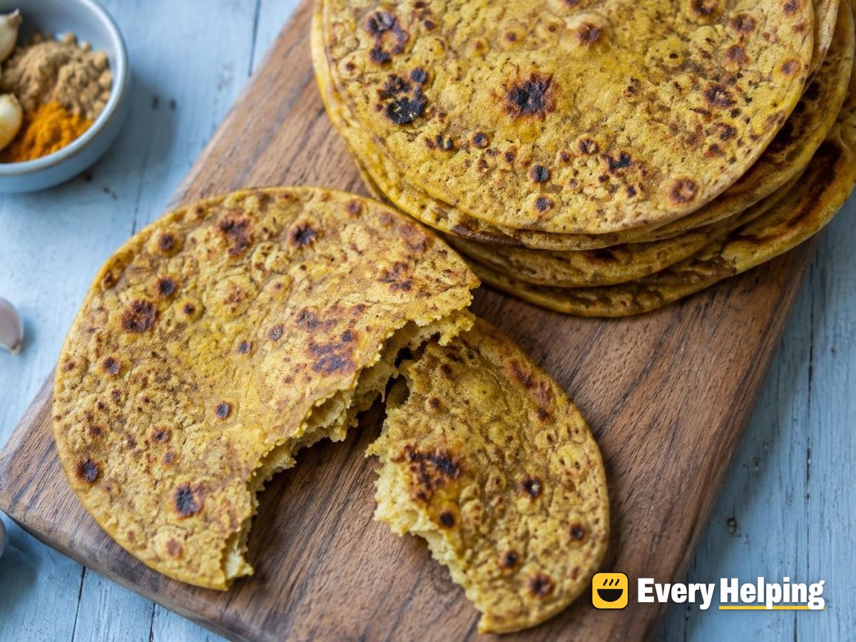 Golden Rye Tortillas with Garlic and Ginger