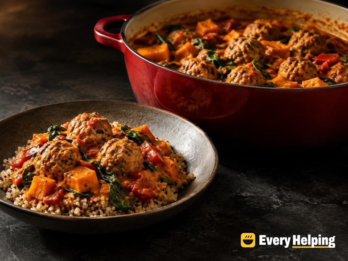 Turkey Kofta Tomato Curry with Quinoa
