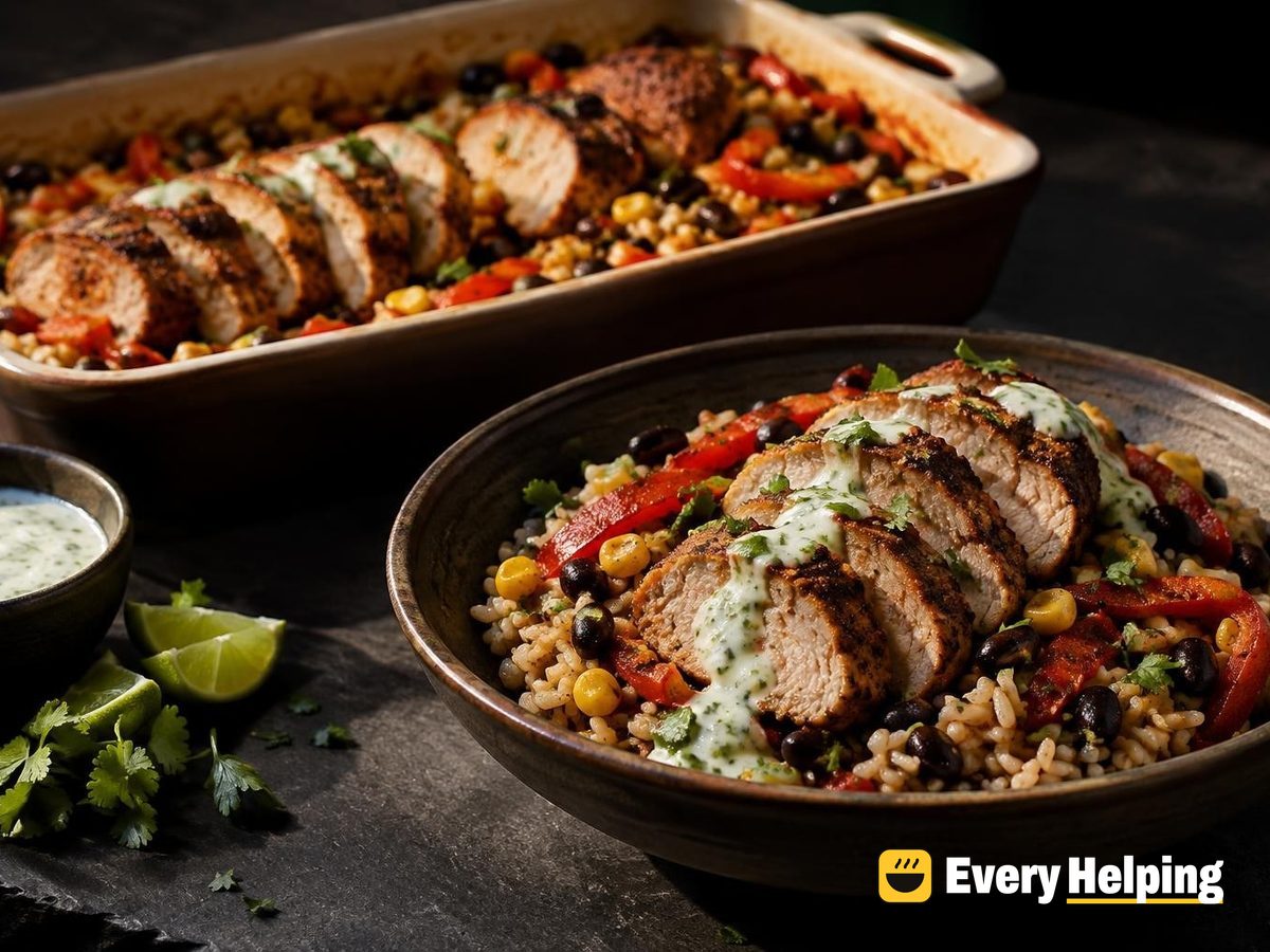 Chipotle-Style Pork Tenderloin Brown Rice Bowls