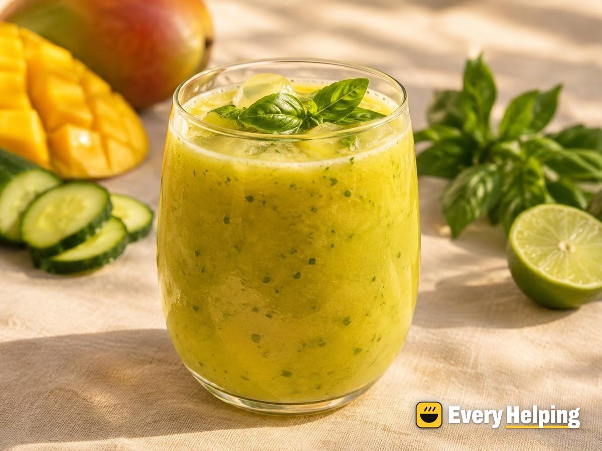 Mango-Cucumber Agua Fresca with Basil