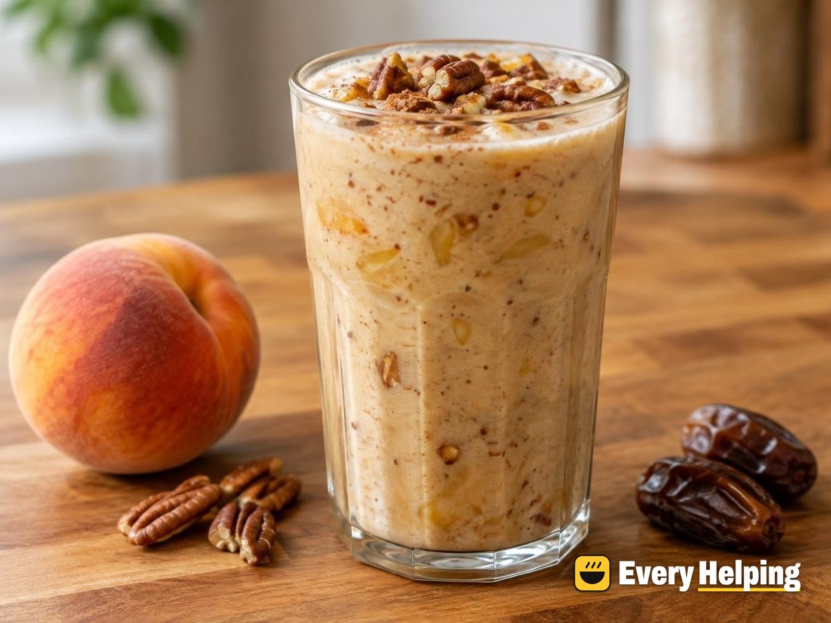 Peach Cobbler Pecan Tea Latte