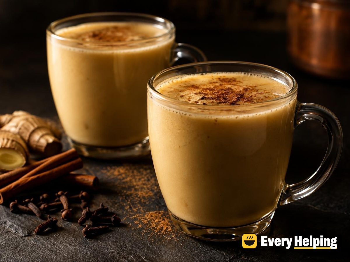 Warm Gingerbread Eggnog with Molasses