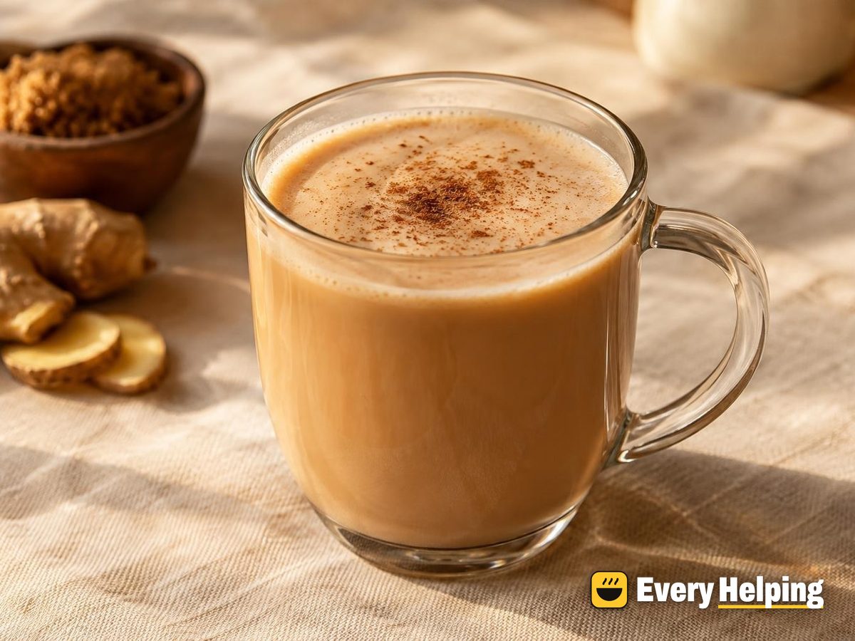 Brown Sugar Ginger Black Tea Coconut Latte
