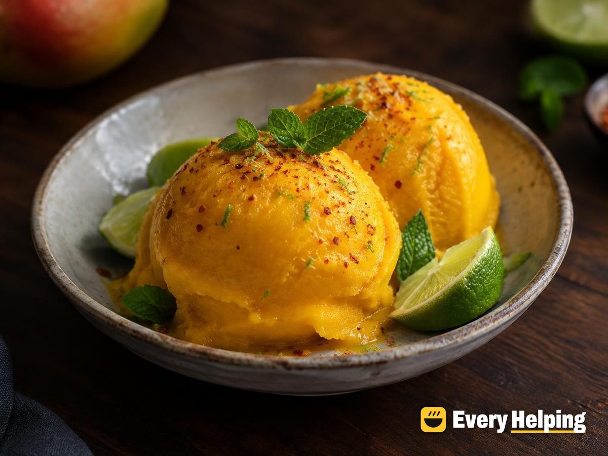 Chili-Lime Mango Sorbet