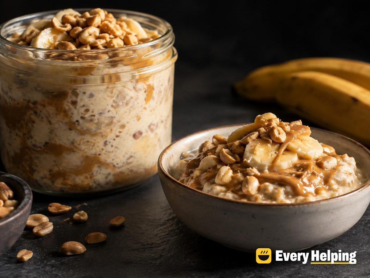 Peanut Butter Banana Overnight Oats