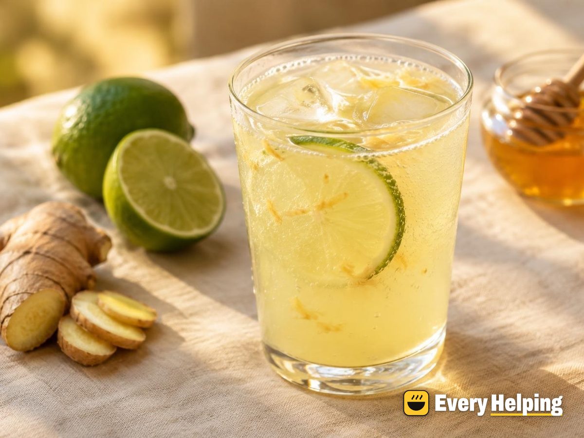 Fresh Ginger Lime Fizz