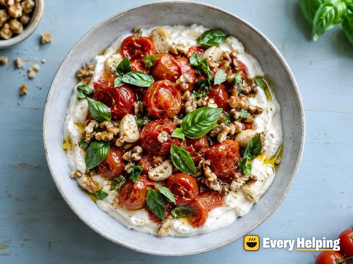 Set 2% Yogurt with Basil, Roasted-Garlic Tomatoes