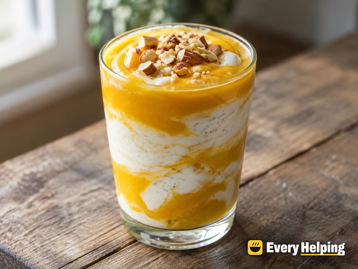 Thick Layered Mango Lassi Swirl
