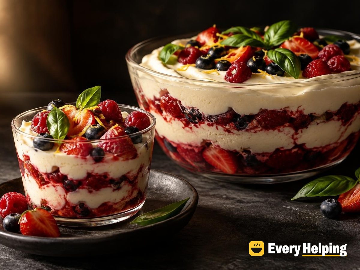 Lemon Cheesecake Tofu Cream Berry Parfaits