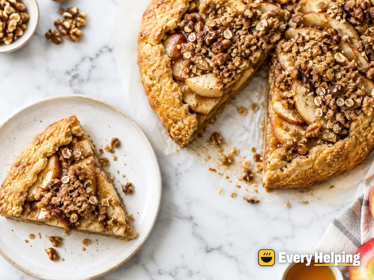 Maple Apple Galettes with Walnut Crumble