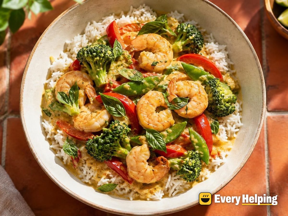Thai-Style Coconut Shrimp and Vegetable Curry