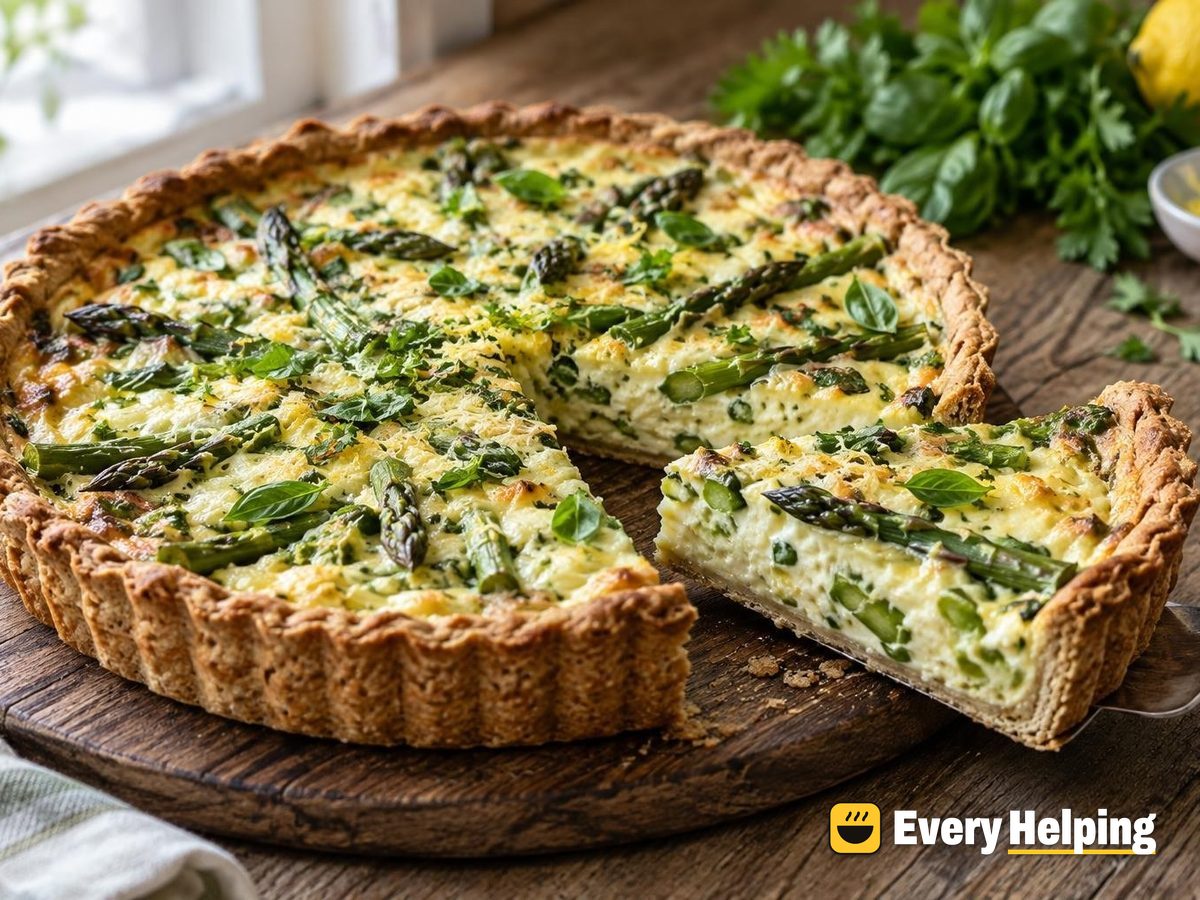 Asparagus Parmesan Tarts with Lemon Herbs