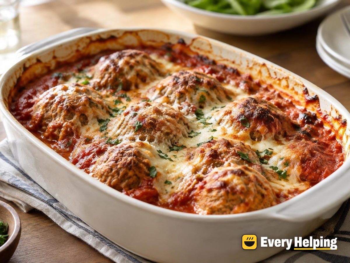 Baked Turkey Meatballs in Marinara