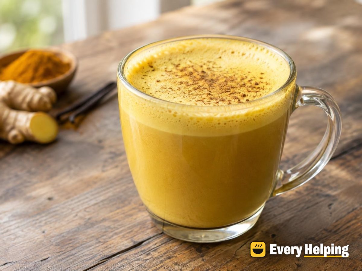 Frothy Coconut Turmeric Ginger Chai