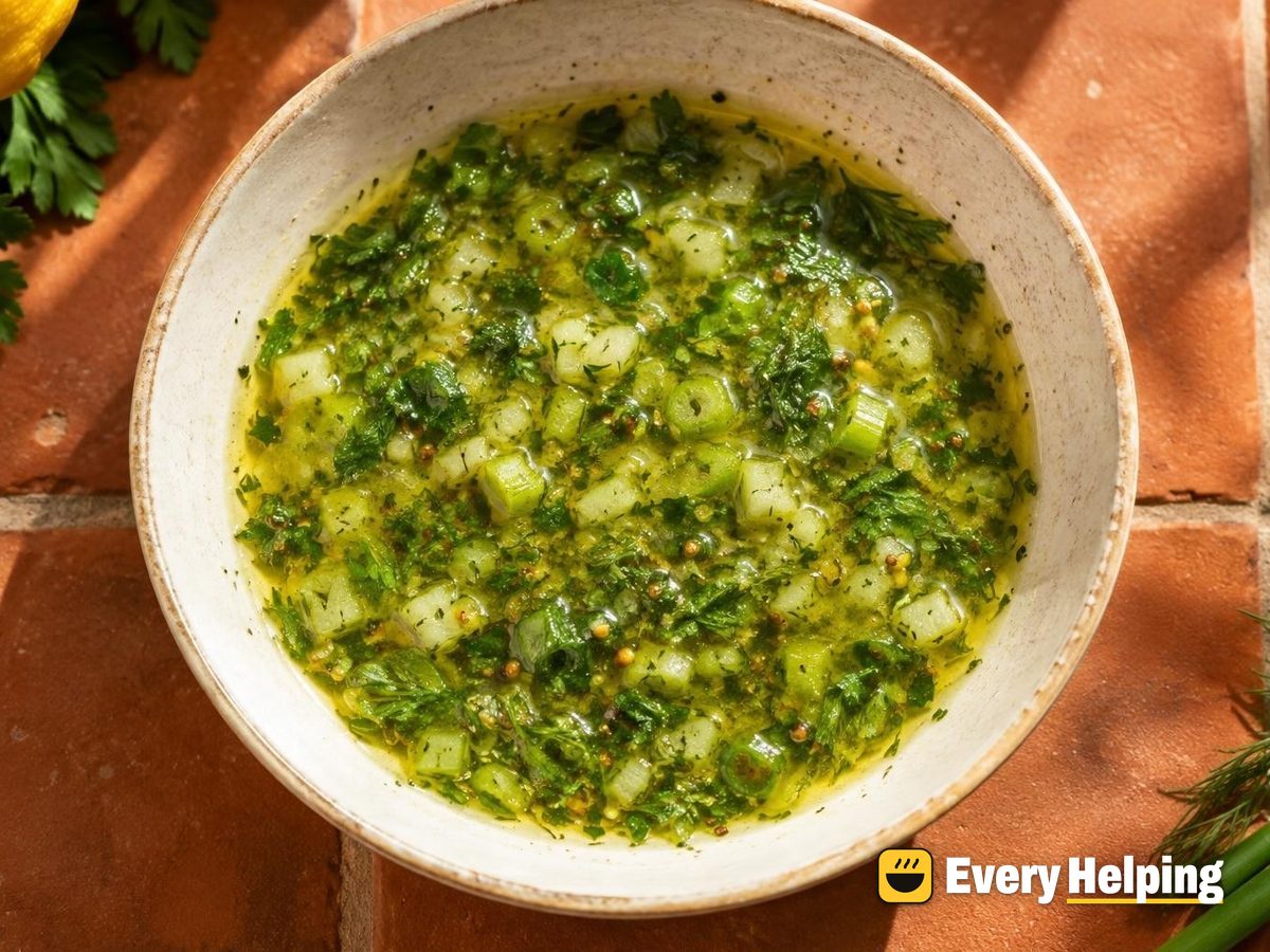 Lemon Herb Vinaigrette with Celery Seed Crunch