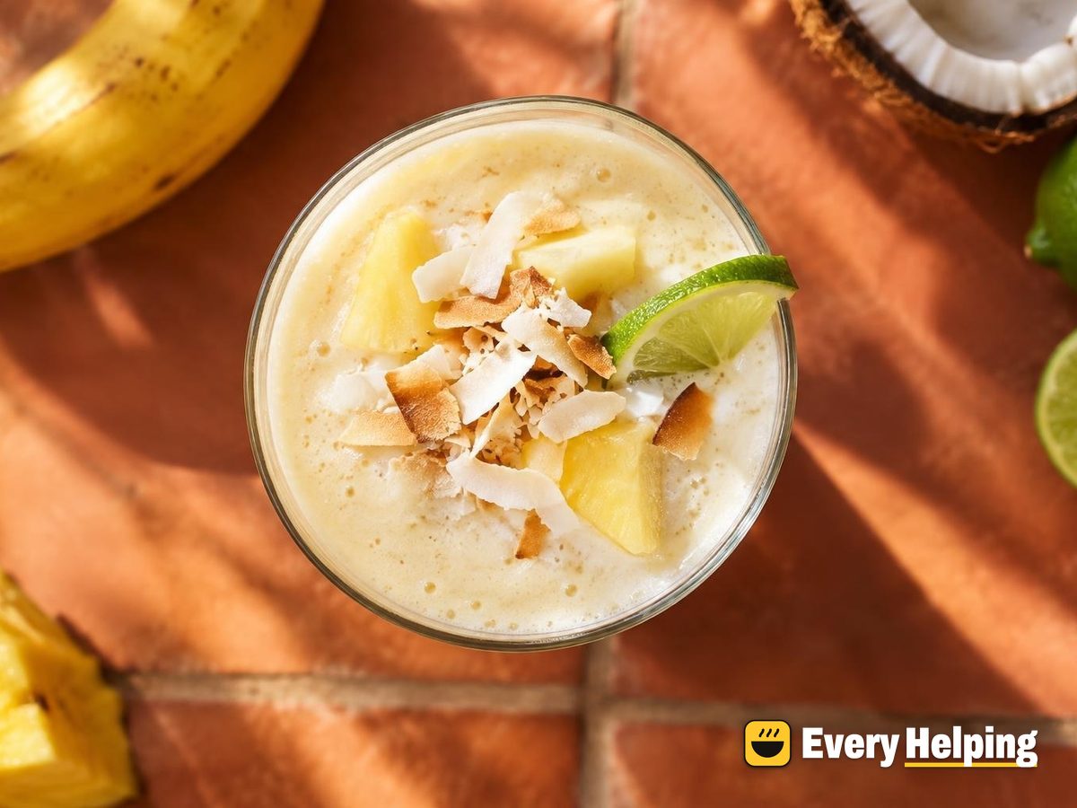 Tropical Banana Coconut Protein Shake