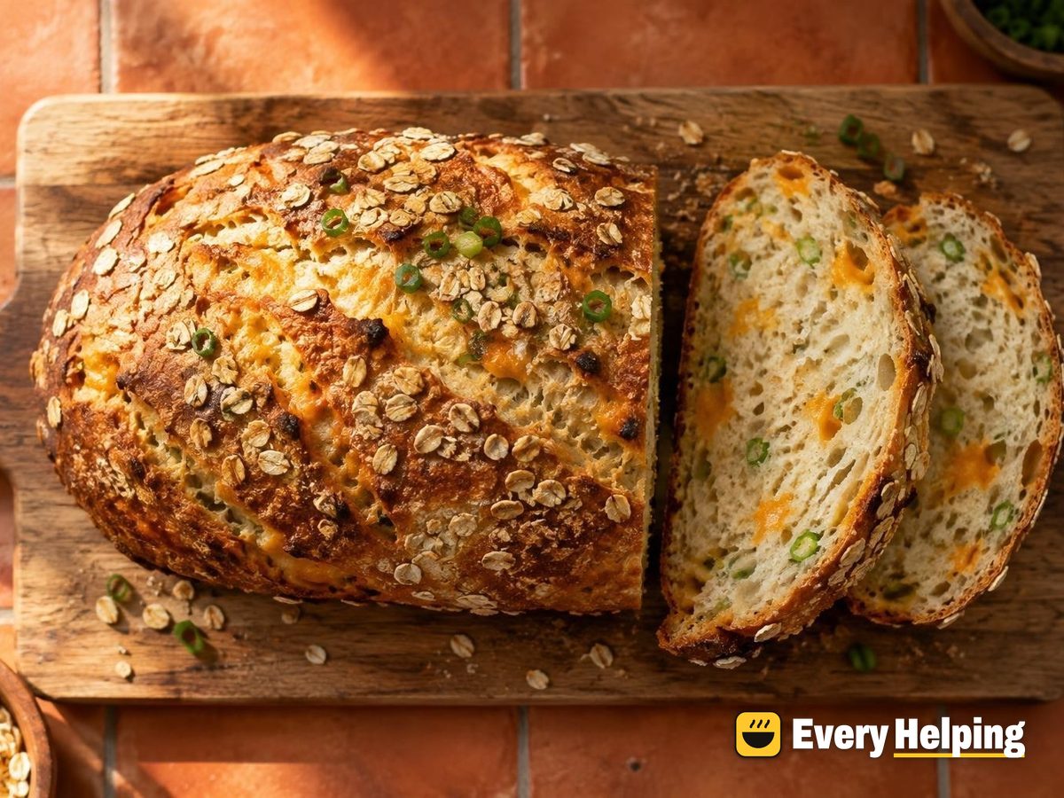 Buttermilk Oat Cheddar Scallion Sourdough Batard