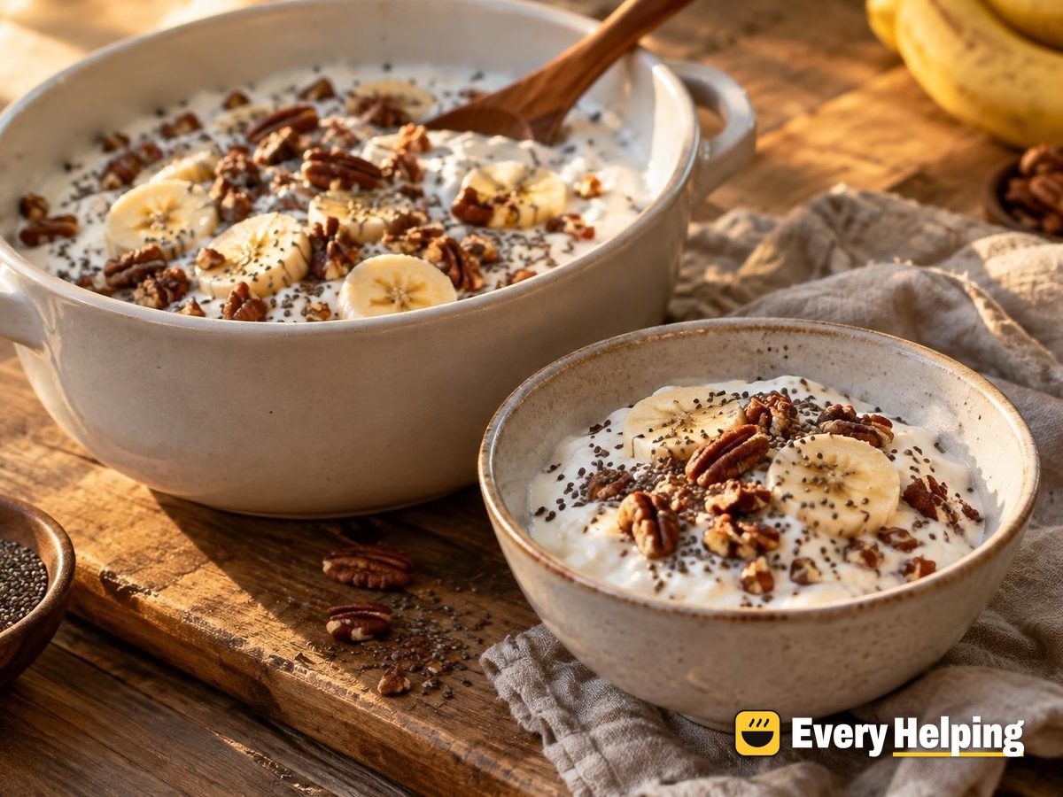 Tangy Slow-Set 2% Yogurt with Banana Pecans