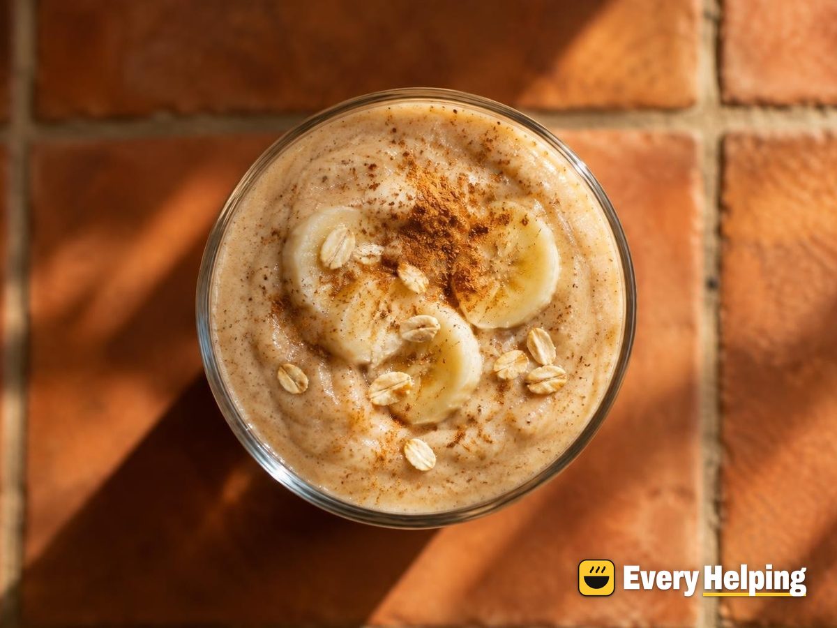 Frozen Banana Espresso Oat Milk Shake
