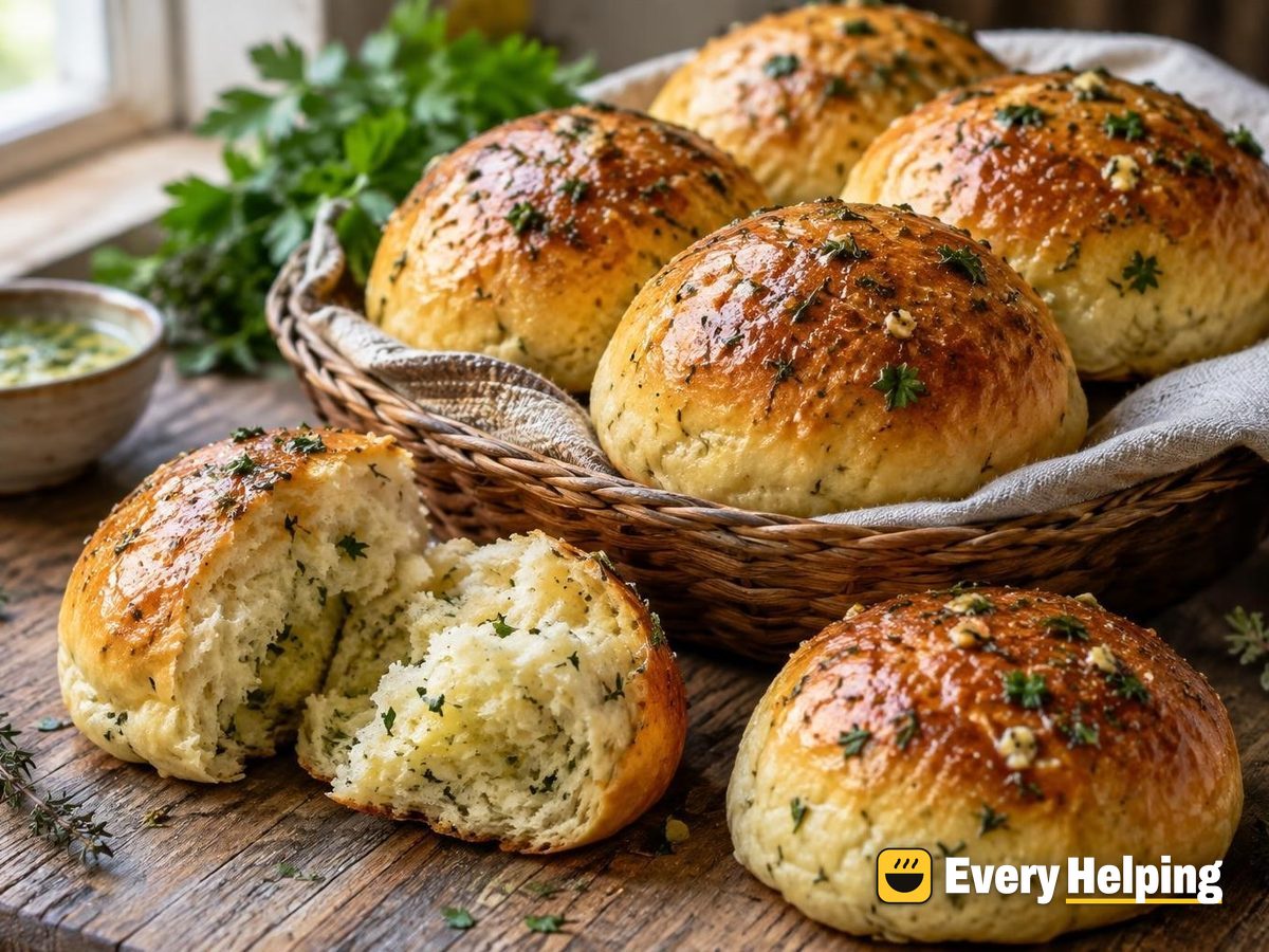 Garlic Parsley Butter Brioche-Style Burger Buns
