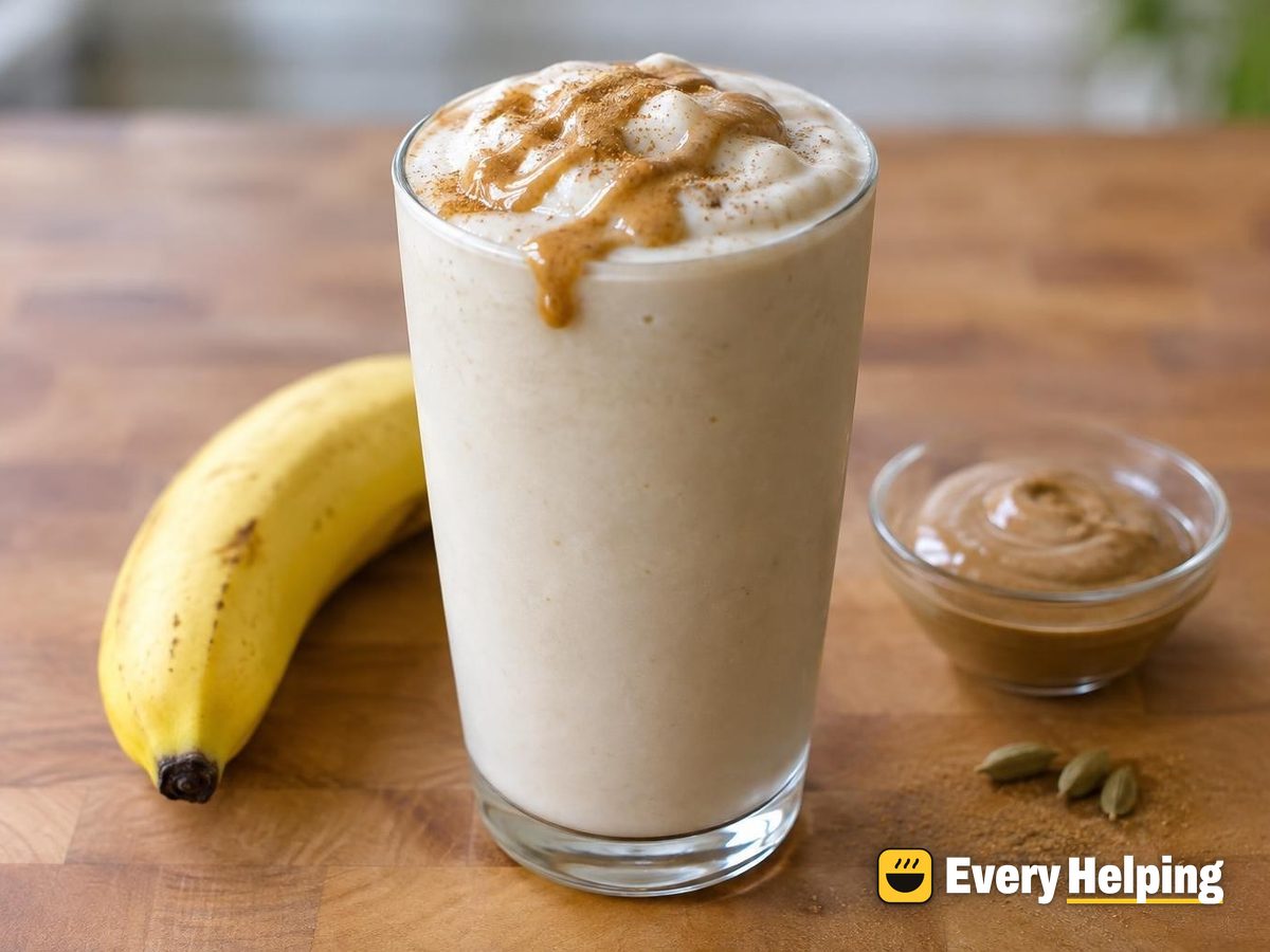 Thick Vanilla Soy Shake with Frozen Banana