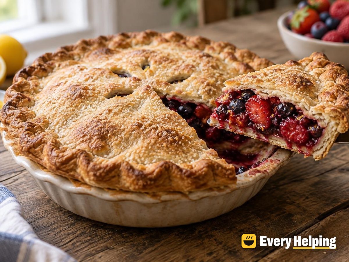 Double-Crust Mixed Berry Pies