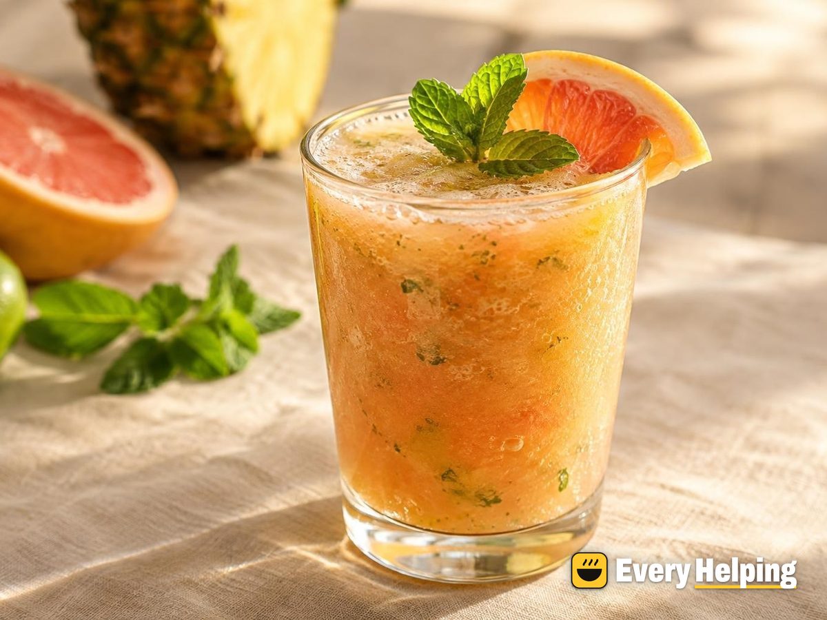 Pineapple Grapefruit Mint Sparkler