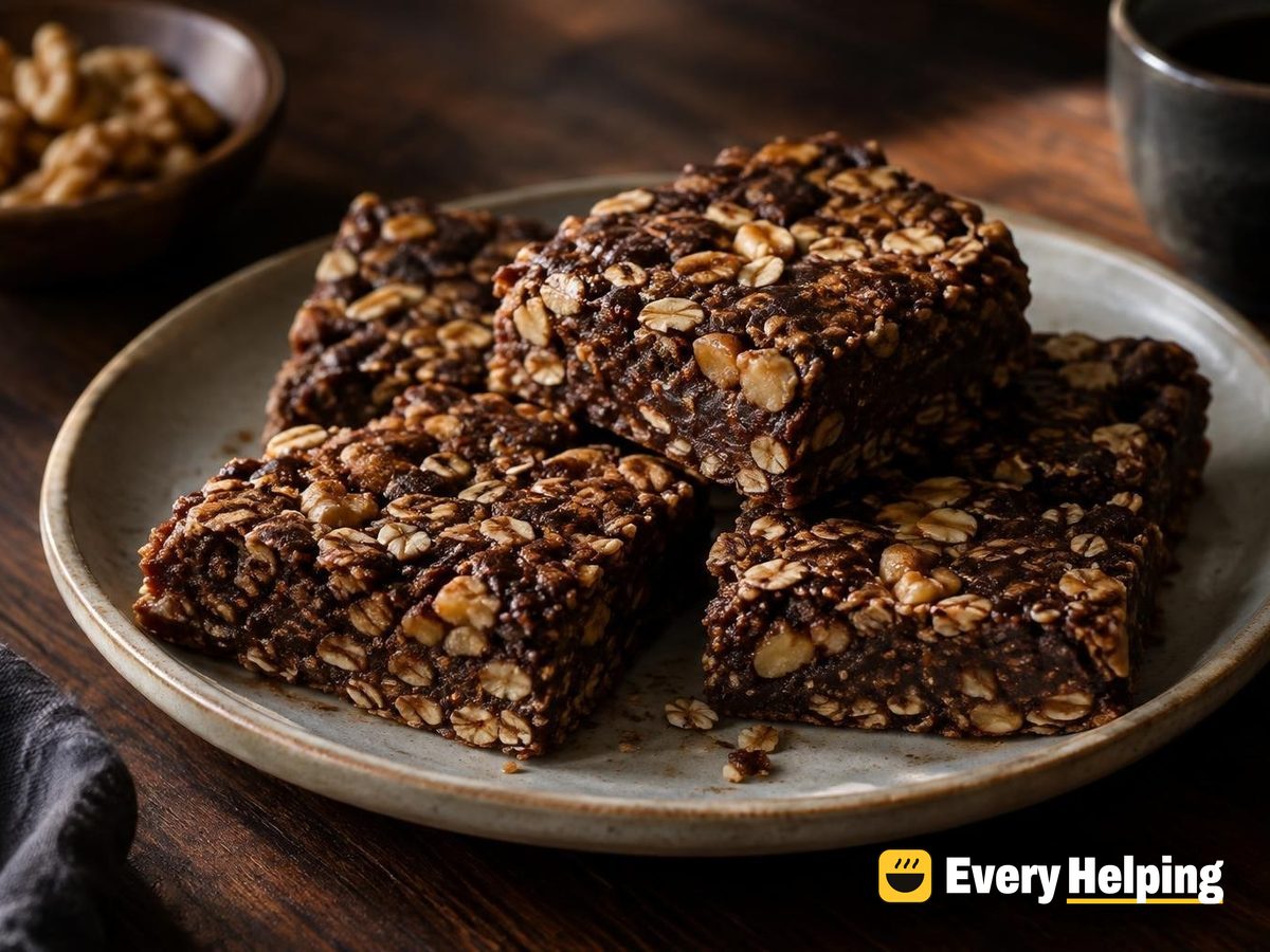 Toasted Mocha Walnut Oat Bars