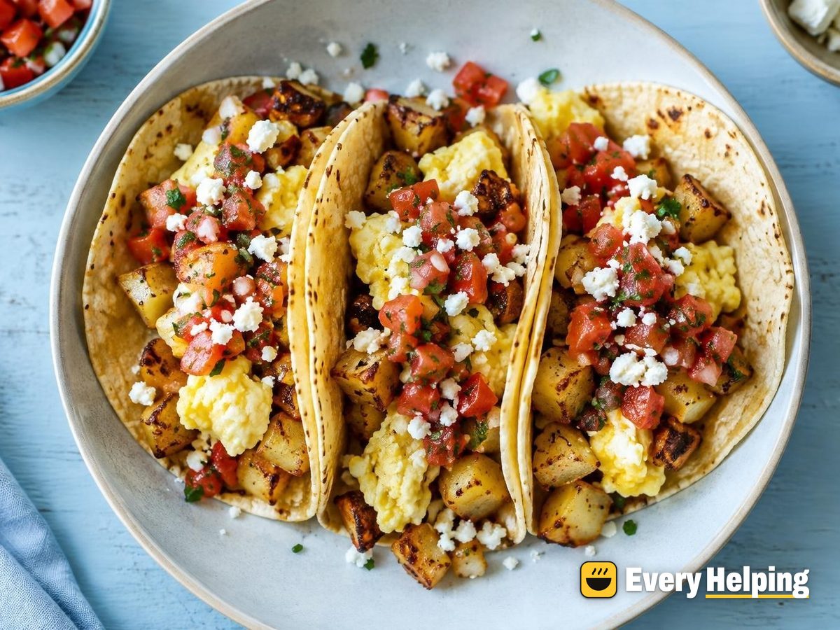 Crispy Potato and Egg Breakfast Tacos